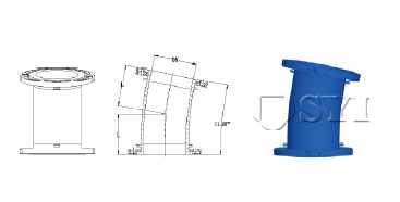 Loosing-Flanged-11.25-Deg-Bend